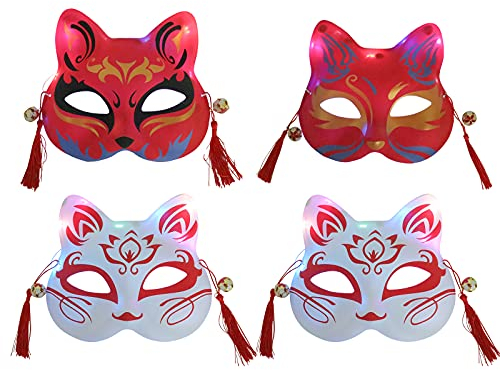 SOIMISS 4stücke Katzenmaske Halloween Cosplay Maske Für Maskerade-party Dekoration Lustige Für Erwachsene Für Kostümpartys Und Bar-veranstaltungen