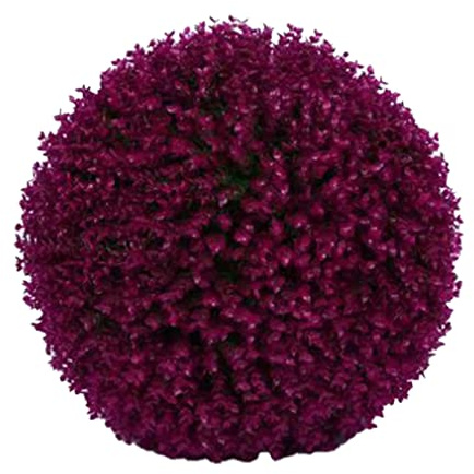 Gcroet Palline Artificiali topiaria, Pallina Artificiale topiaria 40 cm sospesa Palla Artificiale Palla Finta pianta di Palla Finta pianta per Decorazioni per soffitto Viola
