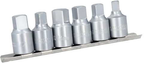 GEPCO Öldienstschlüssel Satz 1/2 3/8 Ölwechsel Vierkant Öldienst Nüsse 8 10 12 14 mm kompatibel mit Renault Citreon Peugeot