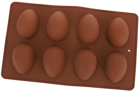 Cabilock 3 Pièces 8 pâtisserie kitchen galetiere cuisix moules à bonbons de Pâques silicone Œuf moules à chocolat moule à gâteau biscuit Des bonbons poêle oeufs en chocolat truquer