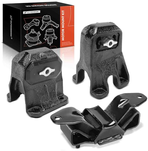 A-Premium 3PCS Engine Motor Mount and Transmission Mount Set Compatible with Dodge Ram 1500 2002 2003 2004 2005, 4.7L, RWD, Replace# 52020603AB, 52021321AC