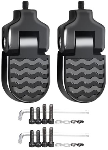 Klapppedale, Anti-Rutsch-Pedale, Straßenpedale | Robuste, klappbare Hinterpedale aus Aluminiumlegierung | Rutschfeste Fußpedale für Mountainbikes, Rennräder und E-Bikes, perfekt für Komfort und Sicher