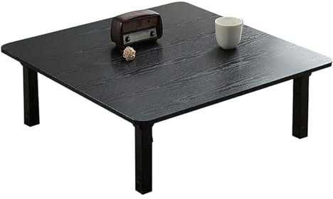 KLJUddGY Bodentisch Quadratische klappbare Bodentische, japanischer niedriger runder Couchtisch, Esstisch, Kleiner Schreibtisch, für Tatami-Schlafzimmer, Erkerfenster, Teestube einzigartig