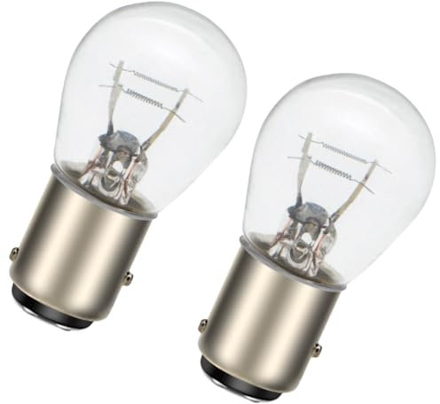 SOFOC-1157 BAY15D P21W/5W 7528 2057 2357 S25 Auto/Barcos y Autocaravanas Luz Intermitente Bombilla Combinada Luz Trasera/Freno 12V 21W Blanco Cálido 2Pzs