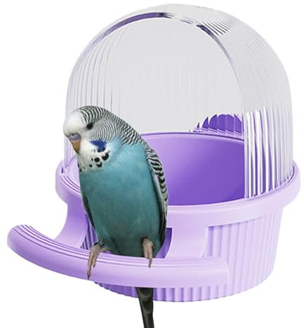 Bird Feeder, Parakeet Cage Dispenser Feeder, Anti-Splash Parakeet Feeder Food Container for Parrots, Pigeons, Peony Cockatiels, Budgies, Durable and Easy-to-Use Feeding Solution for Birds