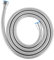 Manguera Ducha - Manguera Ducha 1.5m Flexo Ducha Cable Ducha Tubo de repuesto de alta presión con protección antitorsión conexión estándar G1/2 universal apto para todas las duchas(Plateado)