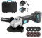 Cecotec Amoladora Angular a Batería RadialPower 2120 Freemove. Batería 21V, Motor sin Escobillas, Compatible con Discos de 125mm, Velocidad hasta 12.000rpm, Incluye 8 Discos y Maletín
