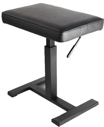Verstellbarer Klavierhocker aus Leder, robuste Bank für Kinder, Jugendliche und Erwachsene, unterstützt bis zu 400 kg Alter, bequemes und langlebiges Design
