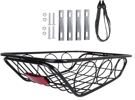 Milageto Panier arrière de vélo pour Chien, Sacoche Pratique en Acier au Carbone, Panier de Rangement pour Bagages, idéal pour Le Sport, Le vélo et Le, O Shaped