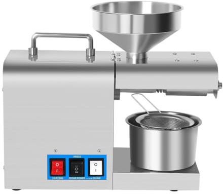 Macchina per l'estrazione della pressa per olio estrattore di semi di noci elettrica elettronica in acciaio inossidabile termostatica per le olive di sesamo domestico commerciale