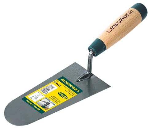 Truelle ronde 26 cm manche bois FSC® 100% – lame acier trempé et patte forgée pour maçonnerie professionnelle - LEBORGNE