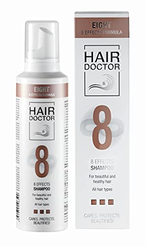 HAIR DOCTOR Eight Shampoo 200ml. Vermeidung von Spliss/Bessere Kämmbarkeit/Ohne Parabene, Mikroplastik, Farbstoffe, Kunststoffe und Silikone