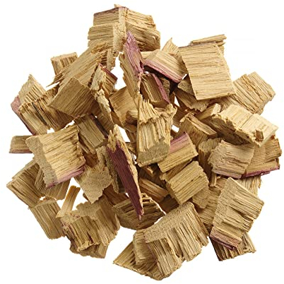 HENDI Scaglie, trucioli, smoking chips, di legno, essenze aromatiche, per affumicatura a caldo, sul carbone, per barbecue, griglia, grill, vassoio e tubo per affumicare, legno naturale,vino rosso,700g