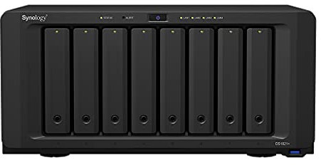 Synology DS1821+ 32TB 8 Bay Desktop NAS Solution, installed with 8 x 4TB Western Digital Red Plus Drives