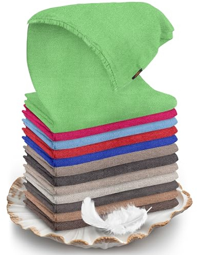 yanopurna Sommerschal Damen aus 100% Kaschmir – Handgewebter Kaschmirschal, Einfarbiges Tuch & Stola – Leichtes Halstuch für Frühling & Sommer – Unisex, Hergestellt in Nepal (68x190 cm)
