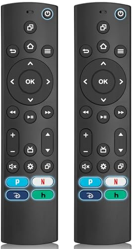 (Pack of 2) Universal Remote Control for Samsung/Insignia/Toshiba/TCL/Vizio/Pioneer/Roku Smart TVs Remote Replacement, Compatible with Voice Smart TV