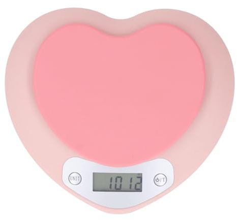 Balance de Cuisine Numérique 1g Précision 5kg Balance Alimentaire Rechargeable en Forme de Coeur pour la Cuisson de la Cuisson