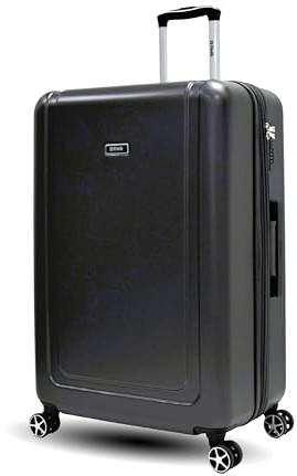 Maleta de Viaje Grande 77cm 28 Expandible – Rígida ABS Ecológica, 4 Ruedas Dobles 360°, Ligera y Resistente, Cerradura de 3 Dígitos Integrada, Interior con Forro de Poliéster – Gris – Unik
