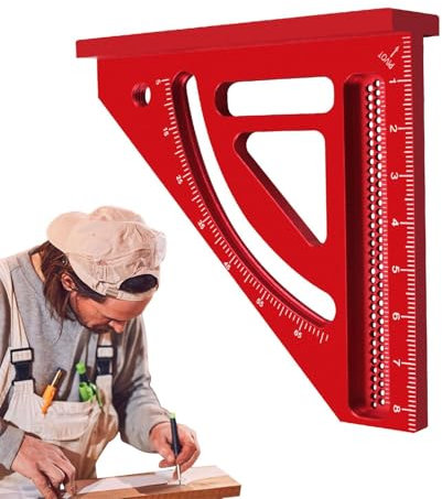 Multi-Angle Measuring Ruler, Multi-Angle Square | 5-65 Degree Angle Measuring Tool - Triangle, Layout, Aluminum Alloy Scribing Tool, Multi-Angle Engineer Carpenter Scribing Tool
