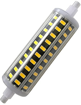 Aoxdi 1 Stück Dimmbar R7S 118 mm LED Leuchtmittel Lampe 10W Warmweiß, 80 SMD 5730 Dimmbare r7s LED Licht, AC85-265V