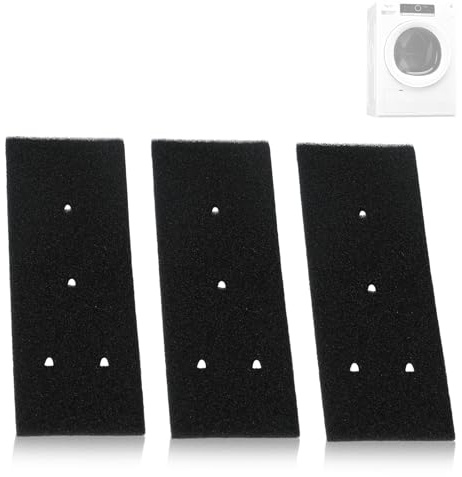 481010716911 4 Holes Dryer Filter Sponge Filter Compatible with Bauknecht Privileg Whirlpool HX 8015250474909 HSCX-90423 HSCX-90424, for btree-filter3P-20231228001 481010354757 481010345281, 3 Pack