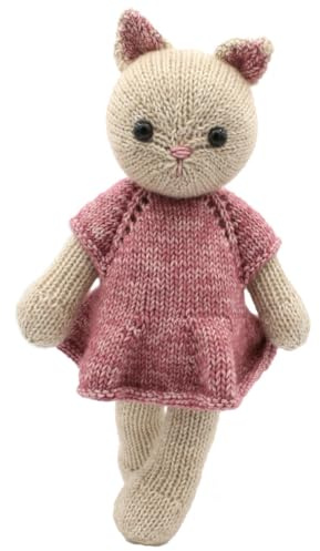 Hardicraft Strickpaket Strickset zum selber Machen mit Anleitung und Material für Emma Katze, ca. 25 cm