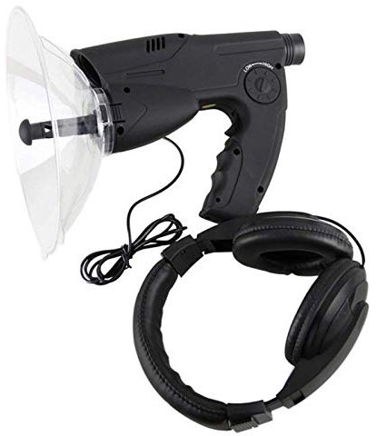 KOIAMVZW Micrófono direccional de Plato parabólico x8 Oreja biónica pájaros de Largo Alcance telescopio 200m Decoration