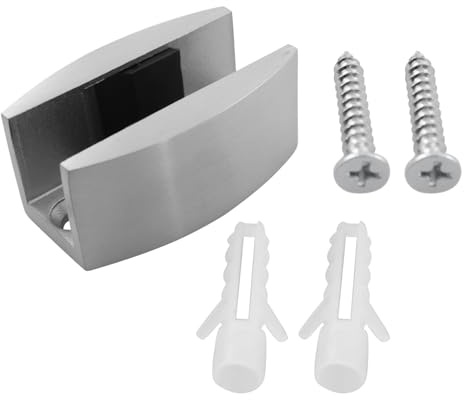 LQ Industrial Bathroom Swing Stop Glass Door Fitting 23x50mm Stainless Steel Floor Bottom Replacement Suitable for Shower Partitions