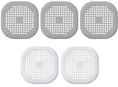 5 Stück Haarsieb Dusche,Abflusssieb Silikon,Haarfänger Dusche,Badezimmer Küchen Gadget,Bad Accessoires,Bathroom Accessories,Abflussfilter Mit Saugnapf,Geeignet Für Haarfilter In Badezimmern Und Küchen