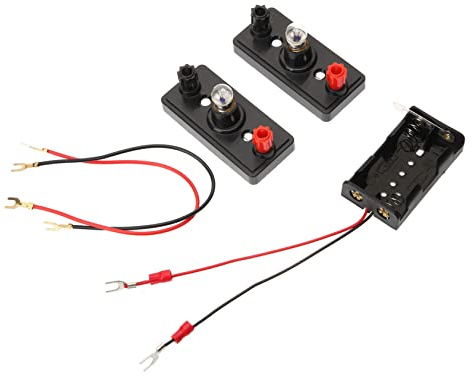 Hemobllo Kit De Experimentos Eléctricos Educativo para Niño Niña Años Circuitos Básicos con Interruptores Bombillas y Cables para Aprendizaje Stem Clase y Manualidades DIY