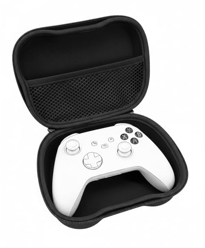 Linkidea Hard Controller Case Compatible with Steam Controller, Xbox Series X/S, Xbox One, Sony PS5/4, Nintendo Switch Pro Controller, Gaming Accessories Storage Carrying Bag (Black)