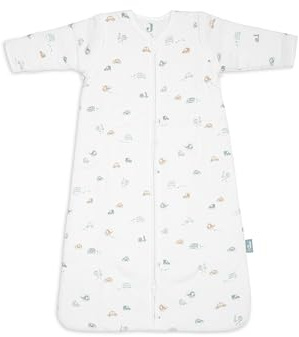 Jollein sovsäck baby – 70 cm – On The Go – bomull – 2,5 till 3,5 Tog – avtagbara ärmar – Oeko-TEX certifierad – baby sovsäck – även för vår och höst