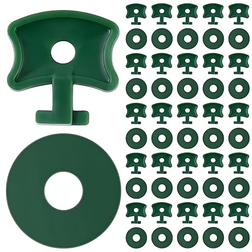 400 Pcs Greenhouse Twist Clips, Greenhouse Accessories Clips Fixing & Washers Extender Corner for Securing Insulation Bubble Netting Shading, Green
