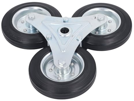 VELATEMOR Solid Rubber Stair Climbing Wheel Non Slip Shopping Cart Caster Load Capacity 300lbs for Various Applications