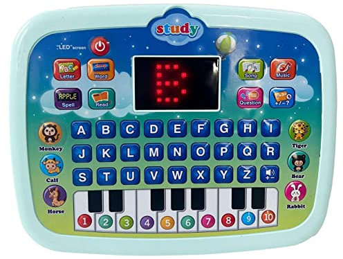 Jomewory Kids Tablet Toy Educational Toddler Toys Laptop English Learning Machine with LED Display Interactive Toy Kids Tablet for Preschool Boys Girls 1-4Years Old (/Green)