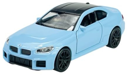 Welly BMW M2 G87 Coupe Blau ca 1/34-1/39 Metall Modell Auto Die Cast Neu im Kasten