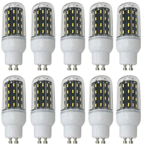 Aoxdi 10 Stück GU10 LED Leuchtmittel Licht 5W, Warmweiß, 56 SMD 4014 Energiesparenden GU10 LED Lampen 5W Gluehbirne, AC220-240V