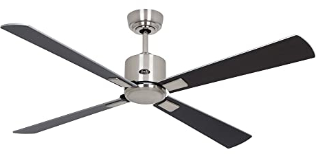 CASAFAN Ventilateur de Plafond Eco Neo III 152cm Chromé Wengé Gris