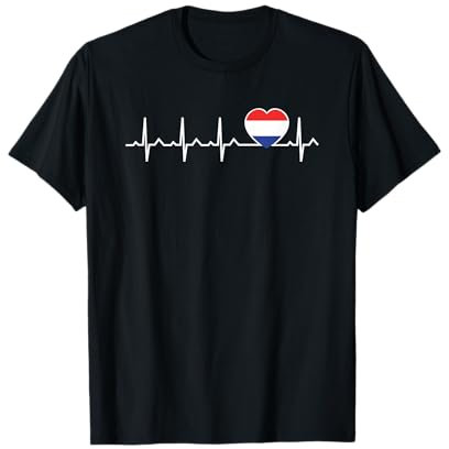 Herzschlag Herzlinie Herzfrequenz Holland TShirt Niederlande T-Shirt