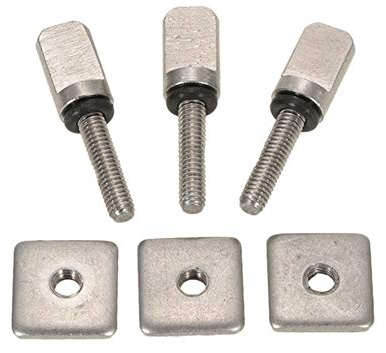 RH-HPC Surfbrett Zubehör 3sets Surfbrett Longboard Sliding Fin Screw & Fin Platte Ersatz-Kit for Stand Up Paddle Surfing Bodyboard Zubehör Surfbrett Socken