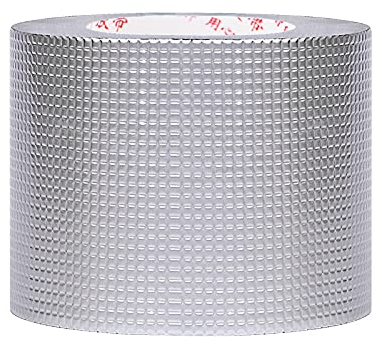 Aluminium Klebeband Aluminiumfolie Butylkautschuk Klebeband Selbstkleber zum Reparieren von austretieren für Dachrohrreparatur 221 (Length : 5M, Width : 50mm)