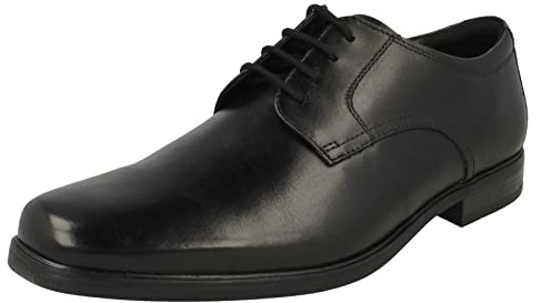 Clarks Men's Howard Walk Oxford, Black (Black Leather), 10.5 UK
