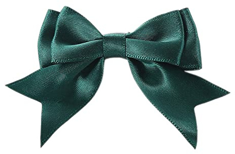 10 Stück 6x7cm Satinband Schleifen,Doppelte Dekoschleife Fertigschleife Geschenkschleifen für DIY Handwerk Hochzeit Weihnachten Valentinstag Dekoration Karte Herstellung von Verzierungen,Dunkelgrün