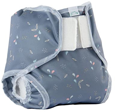 Popollini PopoWrap Blossom atmungsaktive Überhose, Klettverschluss mit Auslaufschutz (XL - 14+ kg)