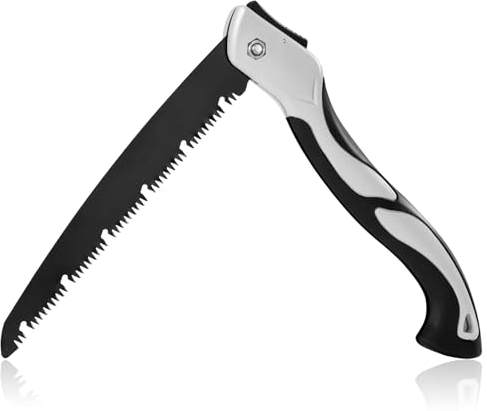 Sega manuale pieghevole sega da giardino a mano con Denti a Taglienti a Triplo Taglio,per Taglio di Alberi Giardinaggio Campeggio Taglio Legno PVC