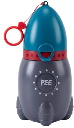 Orinatoio di emergenza unisex, vasino per bambini, vasino da viaggio, toilette da viaggio per bambini, vasino da portare via - Robusto, portatile, pratico e facile da pulire - Blu, 370 ml