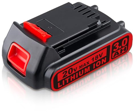 18V 3.0Ah LBXR20 Li-ion Replacement for Black and Decker 18V Battery Compatible with Black and Decker Battery LBXR20 LB20 LBX20 LBX4020 LB2X4020 LBXR20-OPE