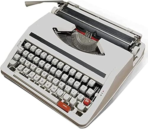 Retro Manuelle Schreibmaschine, Kreative Mechanische Englische Schreibmaschine, Vintage-inspirierte Funktionale Wohnkultur, Freies Schreiben, Ideal Für Briefe, Basteln, White