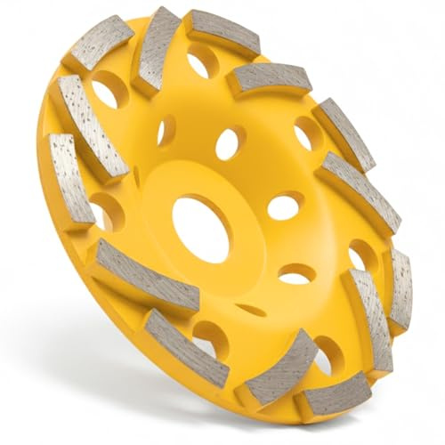 Disco Desbaste Hormigón 125mm Profesional – Muela Abrasiva de Copa Diamante 125 para Alisar, Rectificar y Nivelar Superficies de Mármol, Granito, Cemento y Piedra – Ideal para Obra y Reformas