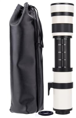 Compatible avec l'objectif Super téléobjectif Zoom 420-800 mm Nikon for D90, D80, D7500, D7200, D7100, D5600, D5500, D5400, D5300, D5200 et D5100